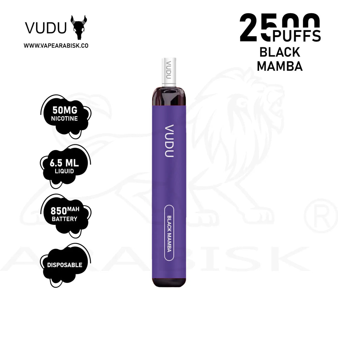 VUDU 2500 PUFFS 50MG - BLACK MAMBA VUDU