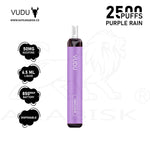 Load image into Gallery viewer, VUDU 2500 PUFFS 50MG - PURPLE RAIN VUDU
