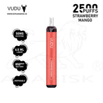 Load image into Gallery viewer, VUDU 2500 PUFFS 50MG - STRAWBERRY MANGO VUDU
