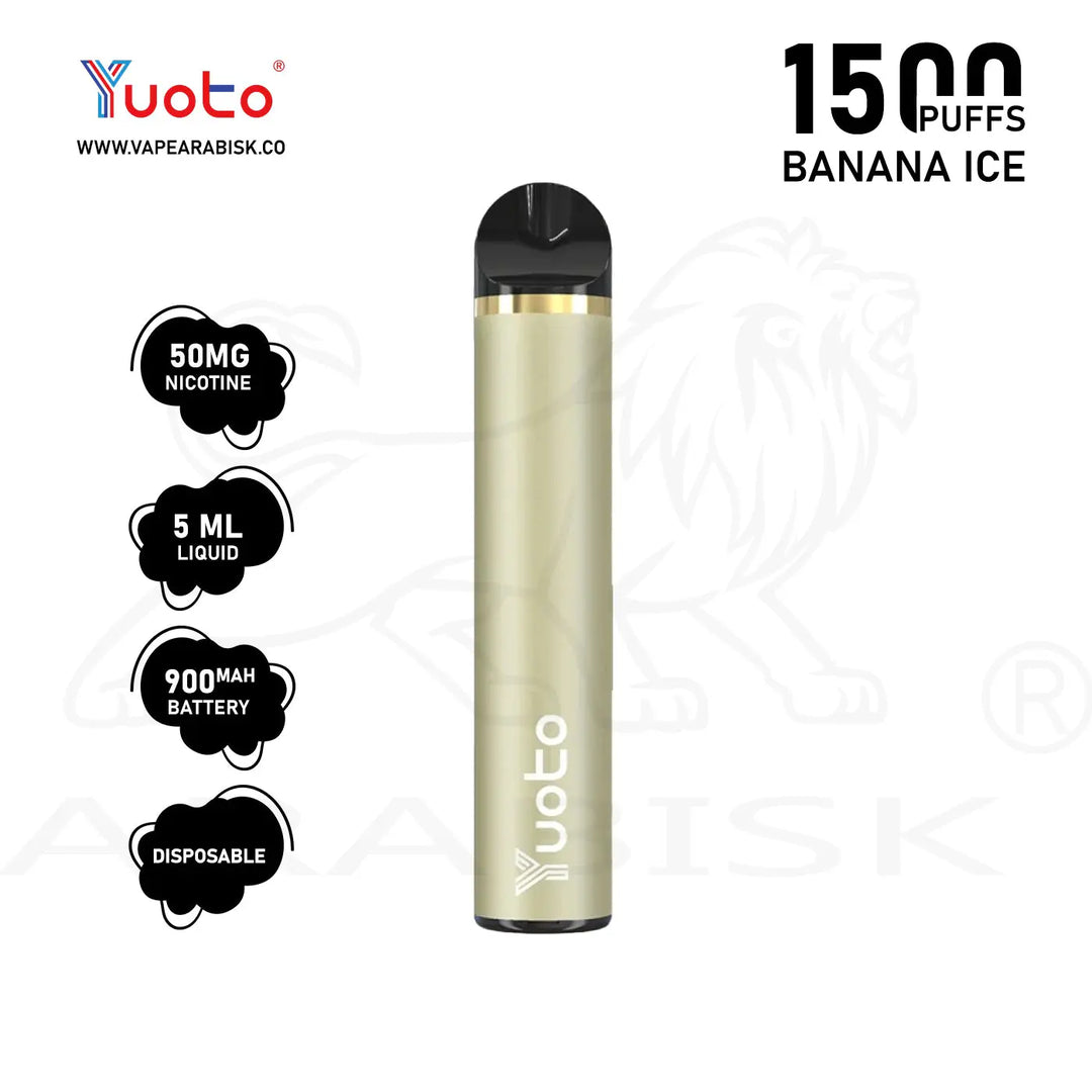 YUOTO 1500 PUFFS 50MG - BANANA Yuoto