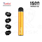 Load image into Gallery viewer, YUOTO 1500 PUFFS 50MG - MANGO ICE Yuoto
