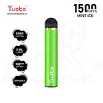 Load image into Gallery viewer, YUOTO 1500 PUFFS 50MG - MINT ICE Yuoto
