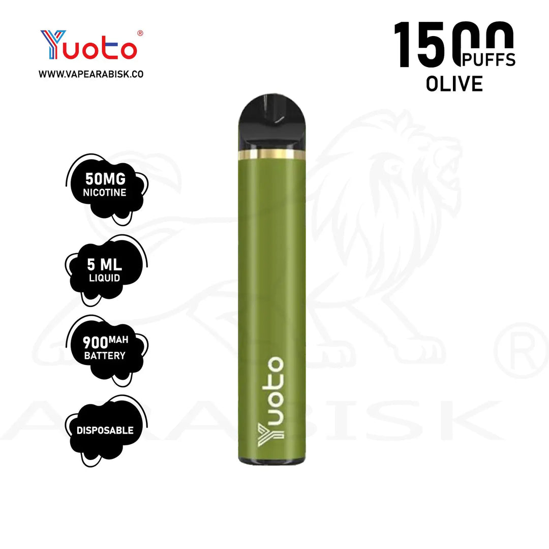 YUOTO 1500 PUFFS 50MG - OLIVE Yuoto