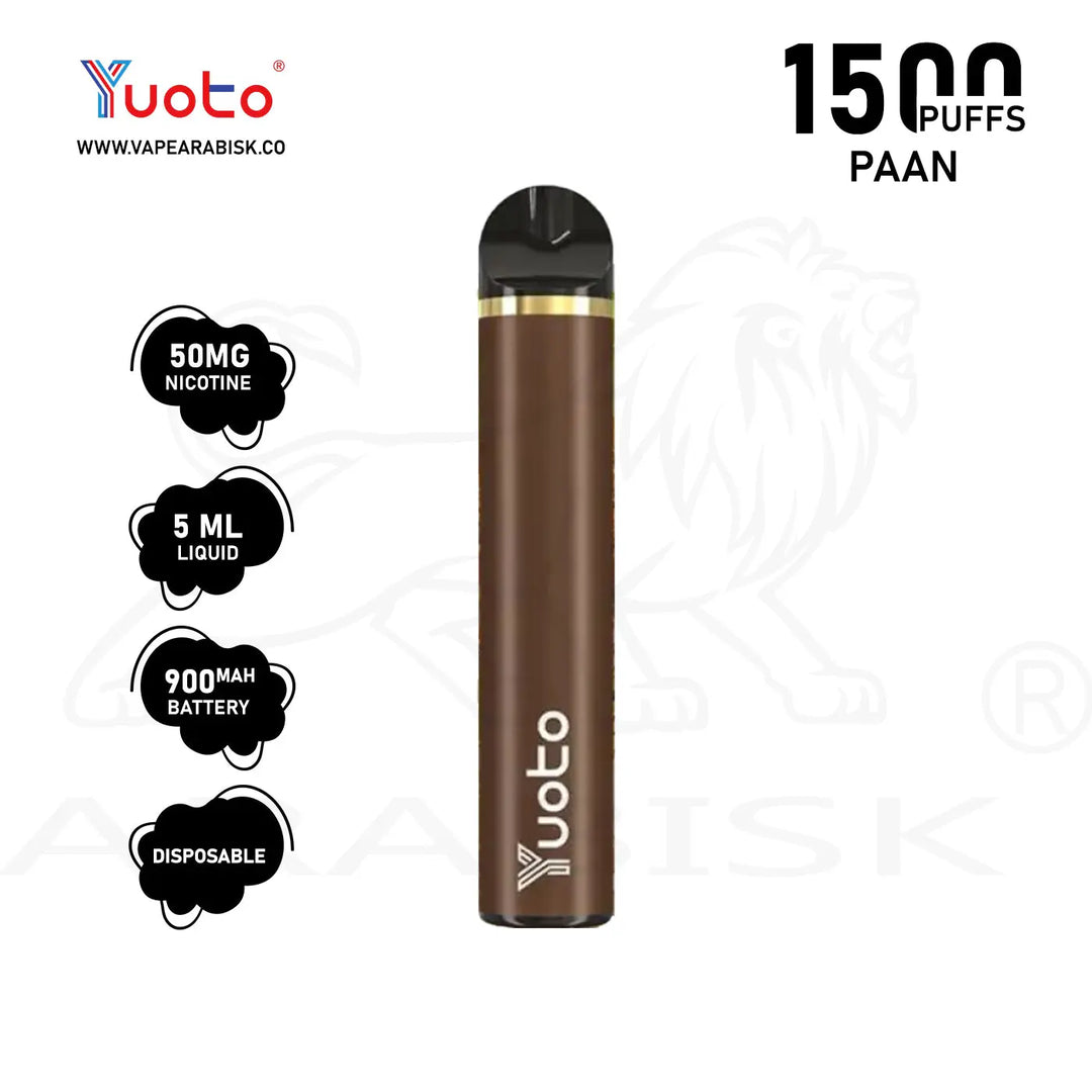 YUOTO 1500 PUFFS 50MG - PAAN Yuoto