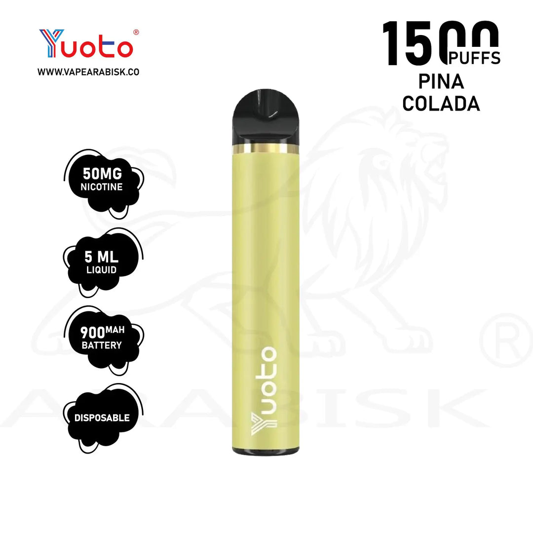 YUOTO 1500 PUFFS 50MG - PINA COLADA Yuoto