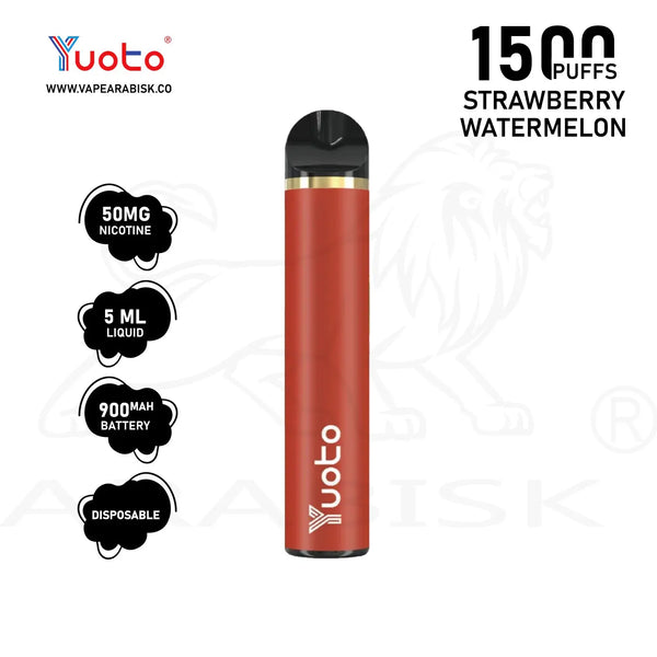 YUOTO 1500 PUFFS 50MG - STRAWBERRY WATERMELON Yuoto