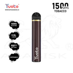 Load image into Gallery viewer, YUOTO 1500 PUFFS 50MG - TOBACCO Yuoto
