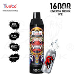 Load image into Gallery viewer, YUOTO KJV DEVIL 16000 PUFFS 2MG - ENERGY DRINK ICE 
