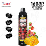 Load image into Gallery viewer, YUOTO KJV DEVIL 16000 PUFFS 2MG - STRAWBERRY MANGO ICE 
