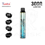 Load image into Gallery viewer, YUOTO LUSCIOUS 3000 PUFFS 50MG - LUSH ICE 
