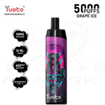 Load image into Gallery viewer, YUOTO THANOS 5000 PUFFS 50MG - GRAPE ICE YUOTO
