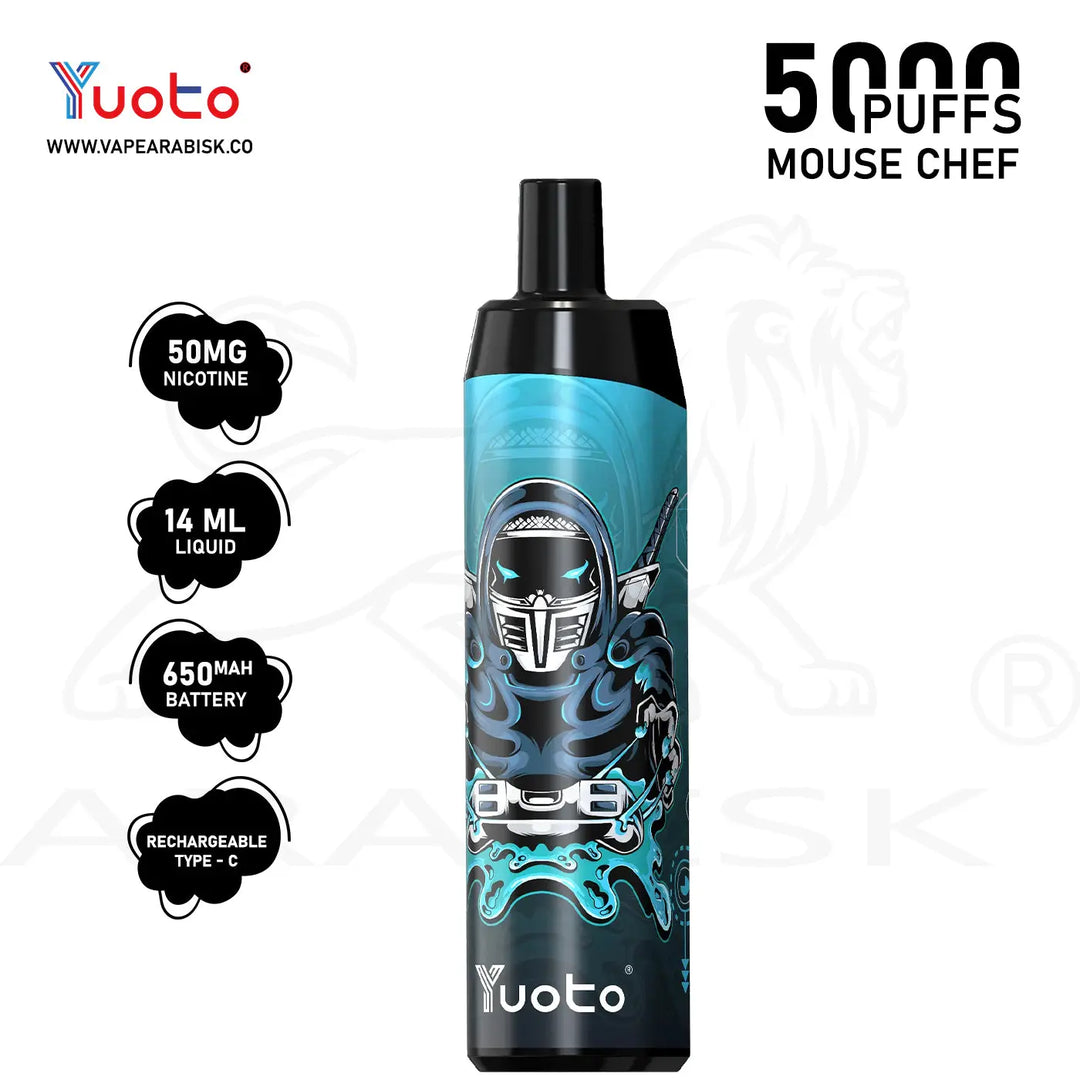 YUOTO THANOS 5000 PUFFS 50MG - MOUSE CHEF YUOTO