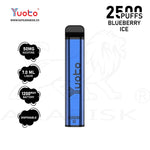 Load image into Gallery viewer, YUOTO XXL 2500 PUFFS 50MG - BLUEBERRY ICE Yuoto
