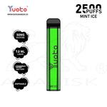 Load image into Gallery viewer, YUOTO XXL 2500 PUFFS 50MG - MINT ICE Yuoto
