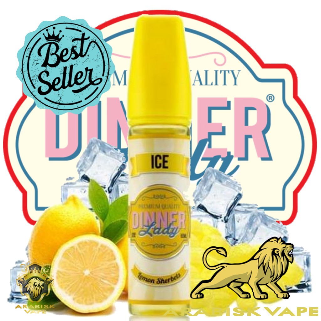 Dinner Lady Dessert Series -  Lemon Sherbet 60ml 3mg Dinner Lady