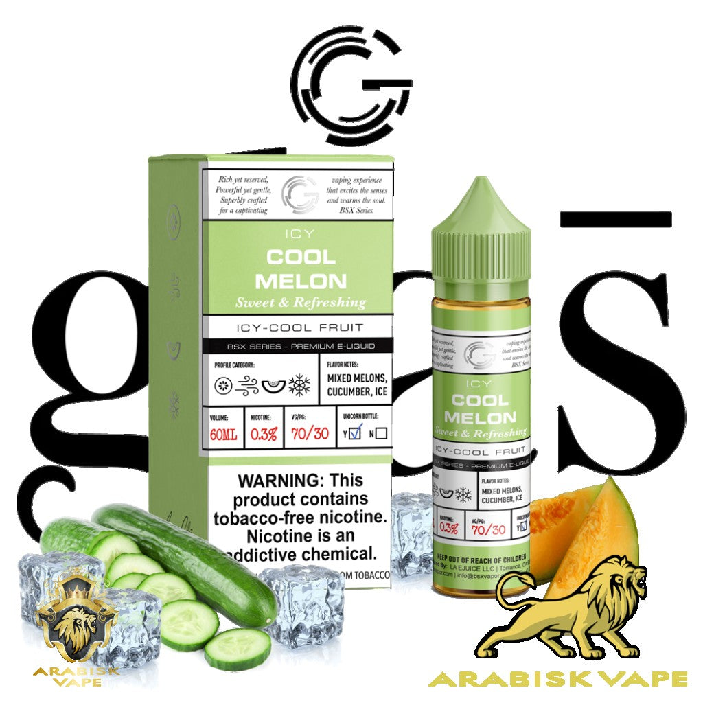 GlasVapor BSX Series - Cool Melon 3mg 60ml Glas