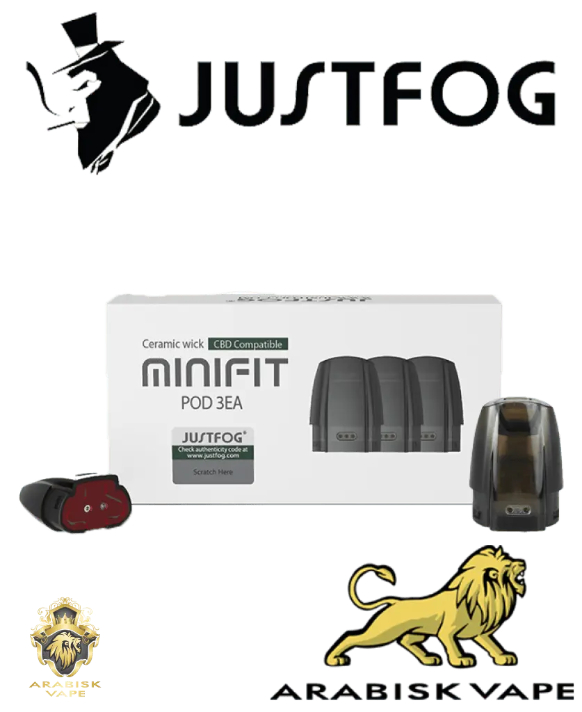 JUSTFOG - MINIFIT Ceramic CBD compatible Pods 1.6ohms JUSTFOG