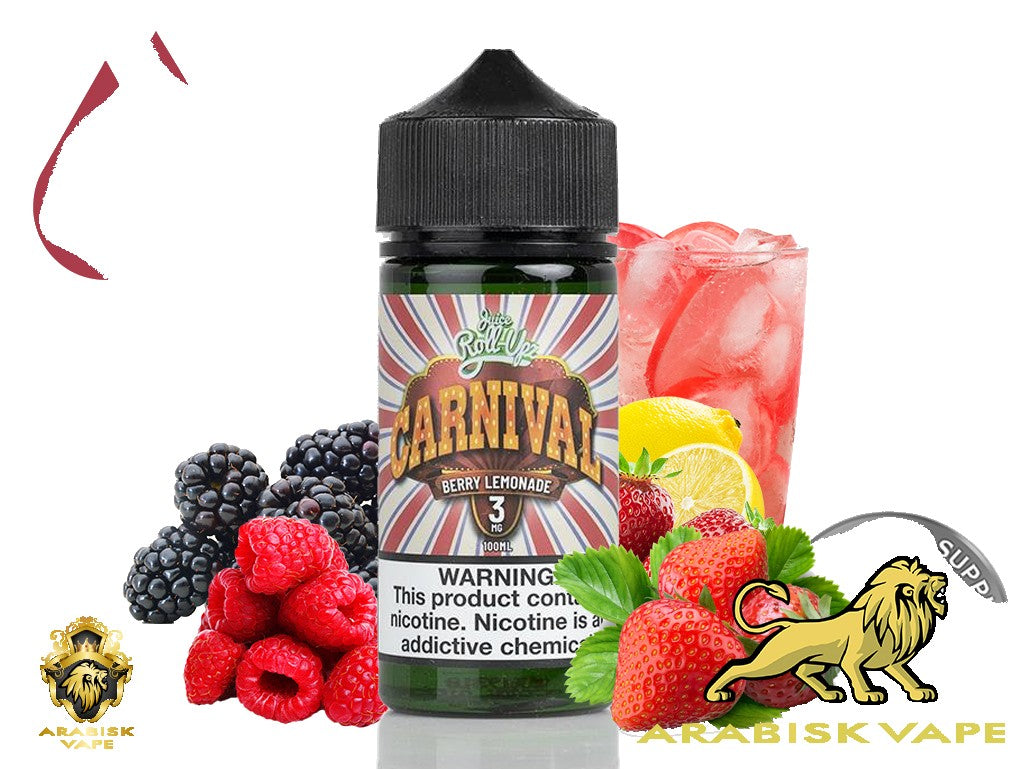 Juice Roll-Upz Carnival Series - Berry Lemonade 3mg 100ml Juice Roll-Upz