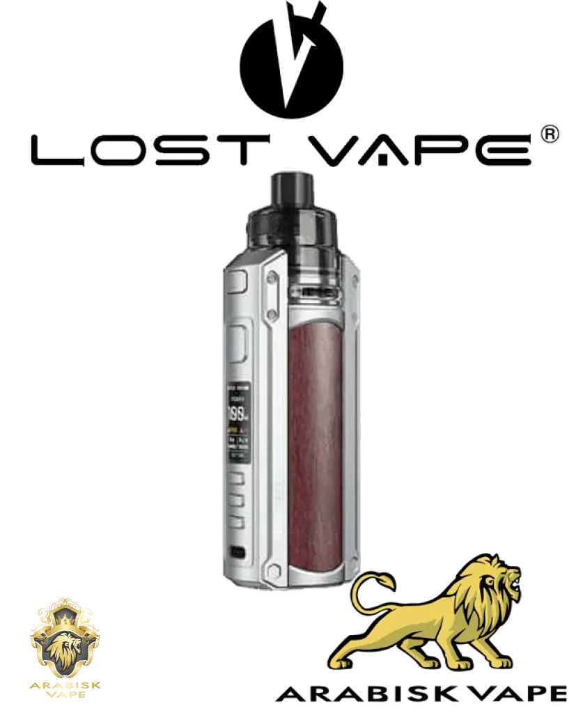 LOST VAPE - URSA 100W Stainless Steel Purple Heart Wood Lost Vape