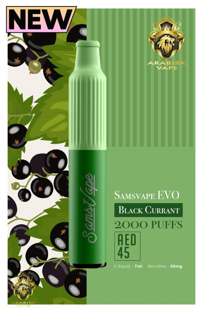 Samsvape EVO - Blackcurrant 50mg 2000 Puffs XTRA