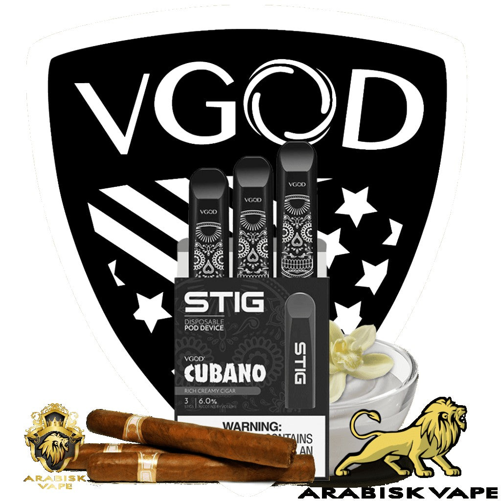 VGOD - STIG Cubano Disposable Device 270 Puffs 60mg VGOD